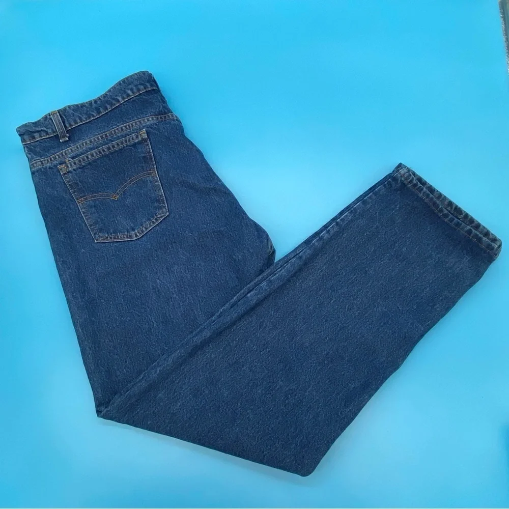 Vintage Levi’s 505 Orange Label Men's Blue Jeans Size 42x32”